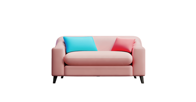 Modern sofa isolate on white background png