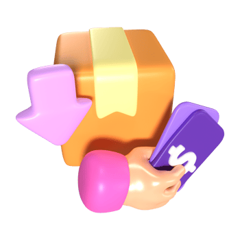 Cash On Delivery 3D Illustration Icon png