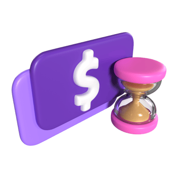 Waiting Payment 3D Illustration Icon png