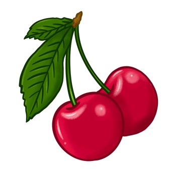 Illustration of cherry fruit png