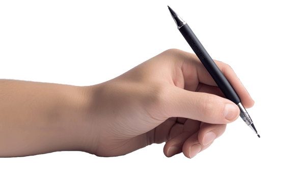 Businessman signing a document, isolated transparent background png