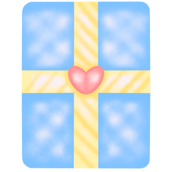 set of boxes with hearts png