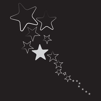 Star icons. Twinkling stars. Sparkles, shining burst. Christmas vector symbols isolated