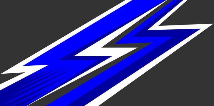 BLUE RACING DECALS STRIP vector