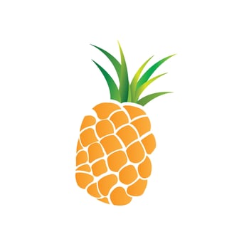 Pineapple Logo, Vector Garden Farm Fresh Fruit, Design For Simple Fruit Shop Juice