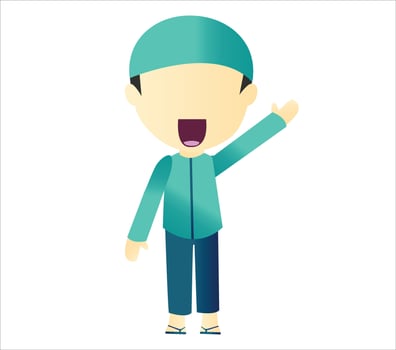 Muslim Boy Vector