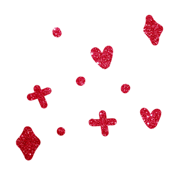 glitter heart doodle png