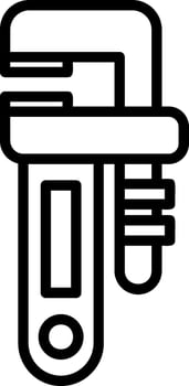Pipe wrench Vector Icon Design
