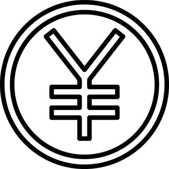 Yen Vector Icon Design