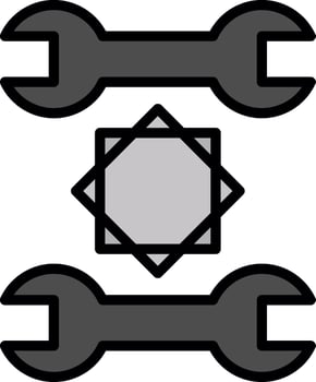 spanner Vector Icon Design