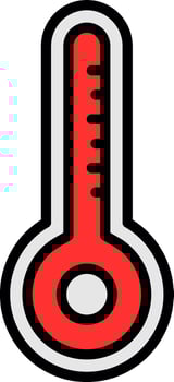 Thermometer Vector Icon Design