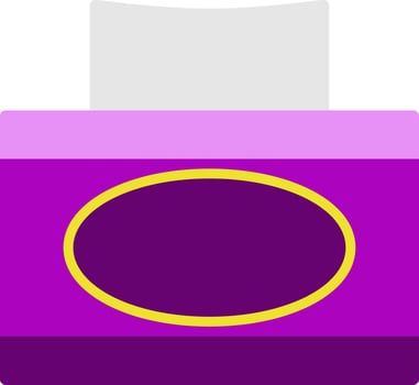 Tissue box Vector Icon Design