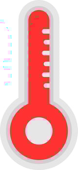 Thermometer Vector Icon Design