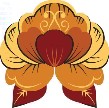 cute flower decorative icon vector illustration design icon