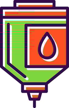 Blood bag Vector Icon Design