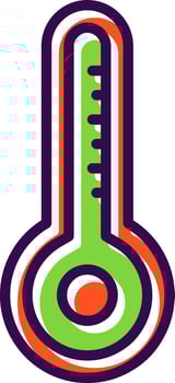 Thermometer Vector Icon Design
