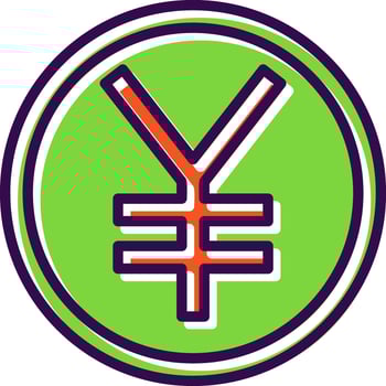 Yen Vector Icon Design