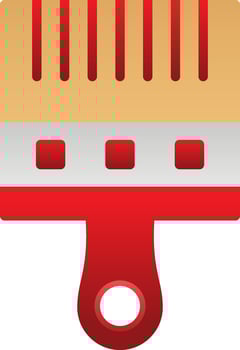 Paint Brush Vector Icon Design