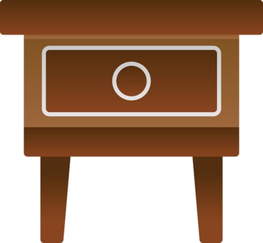 Night Stand Vector Icon Design