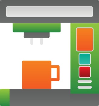 Coffee Machine Vector Icon Design