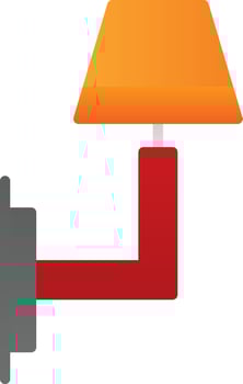 Wall Light Vector Icon Design
