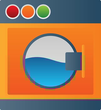 Washing Machine Vector Icon Design