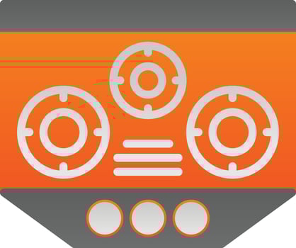 Electric Stove Vector Icon Design