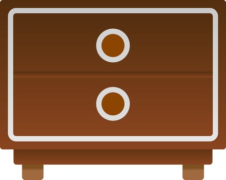 Chest of Drawers Vector Icon Design
