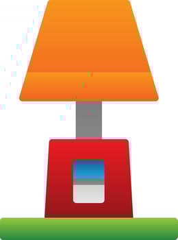 Lamp Vector Icon Design