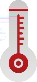 Thermometer Vector Icon Design