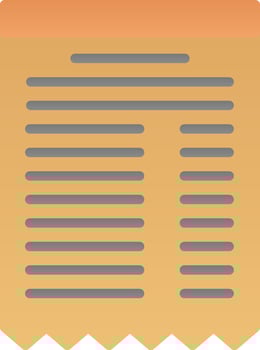 Receipt Vector Icon Design