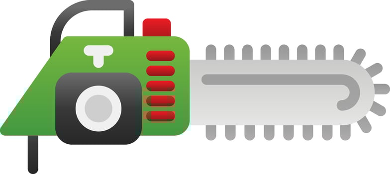 Chain saw Vector Icon Design