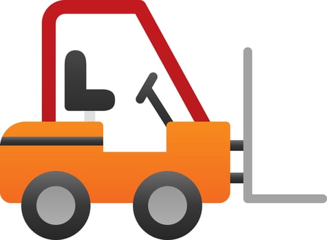 Forklift Vector Icon Design