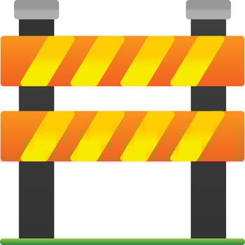Barrier Vector Icon Design