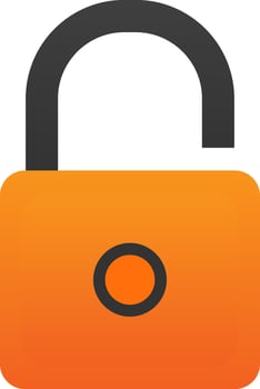 Padlock Unlock Vector Icon Design