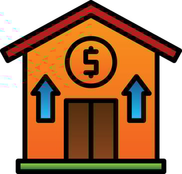 House Value Vector Icon Design