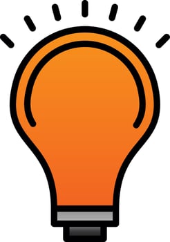 Light Bulb Vector Icon Design