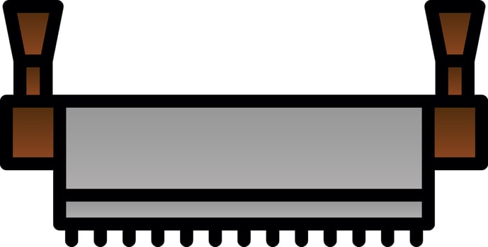 Hand Saw Vector Icon Design