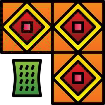 Tiles Cleaning Vector Icon Design