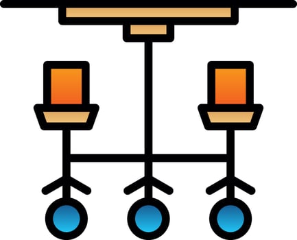 Chandelier Vector Icon Design