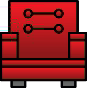 Armchair Vector Icon Design