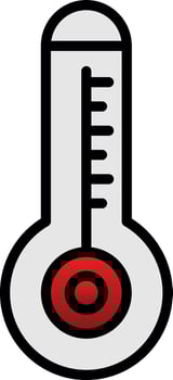 Thermometer Vector Icon Design