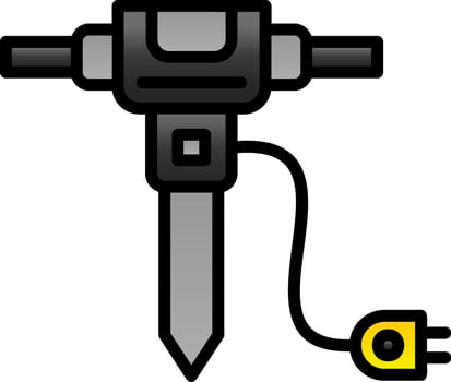 Jackhammer Vector Icon Design