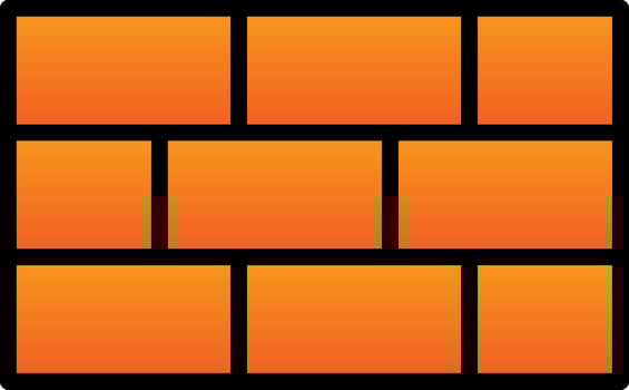Brick Vector Icon Design