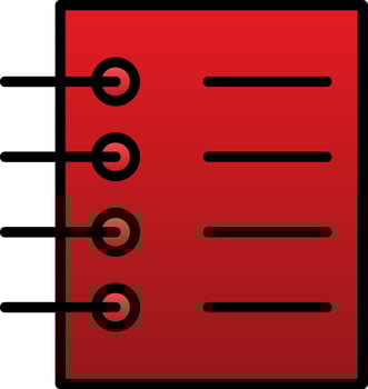 Notebook Vector Icon Design