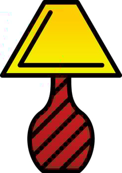 Lamp Vector Icon Design