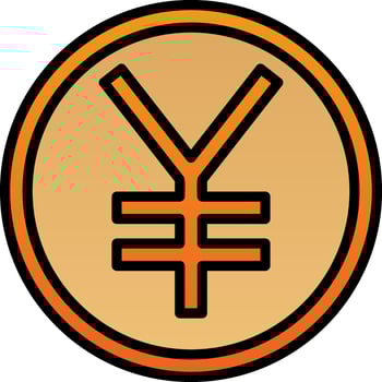 Yen Vector Icon Design