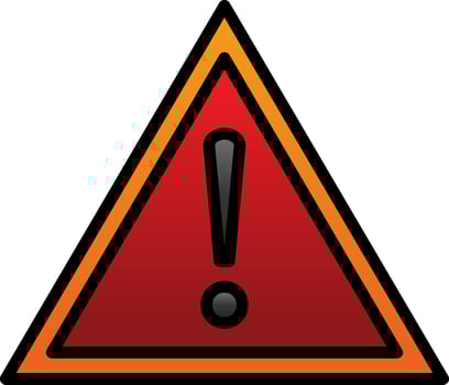 Exclamation Vector Icon Design