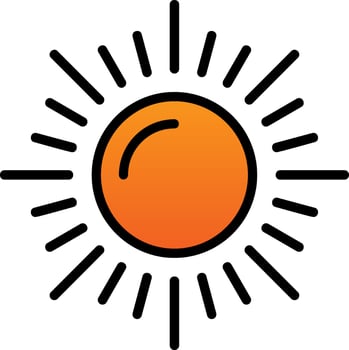 Sun Vector Icon Design