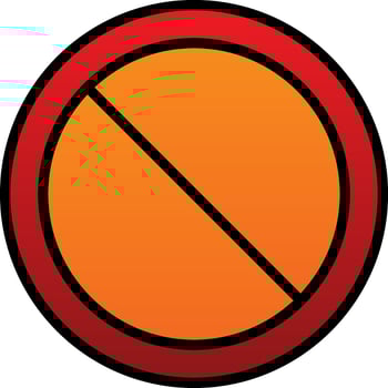 Ban Circle Vector Icon Design